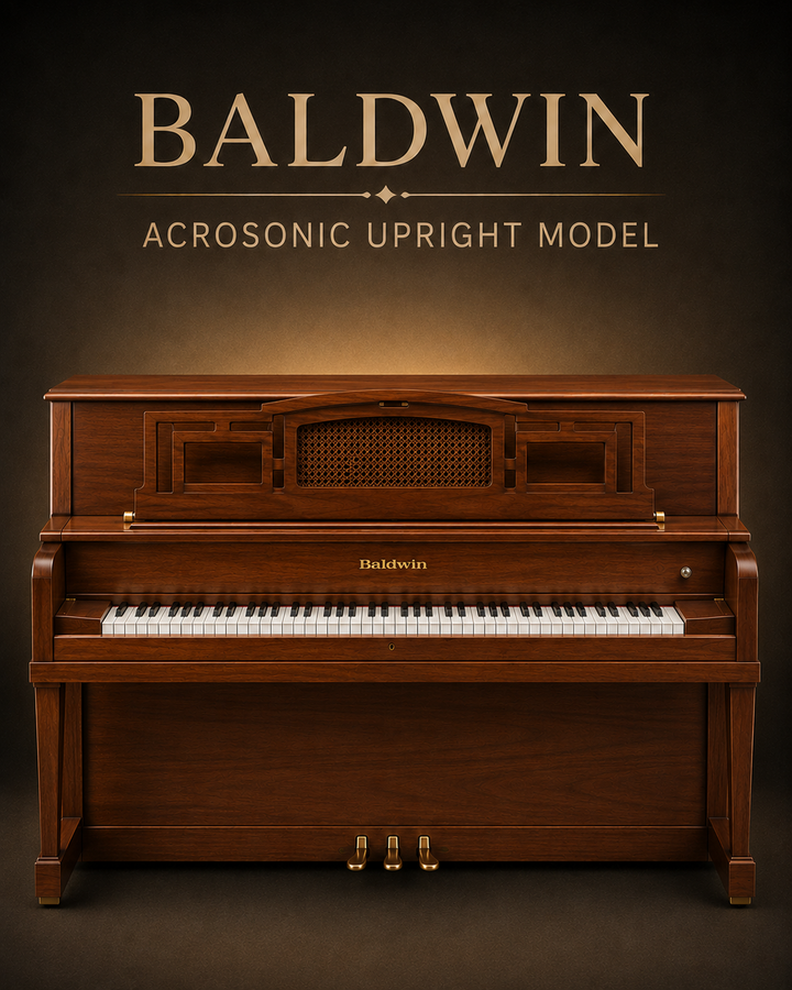 Baldwin Acrosonic Console Piano | Mahogany | Made in USA