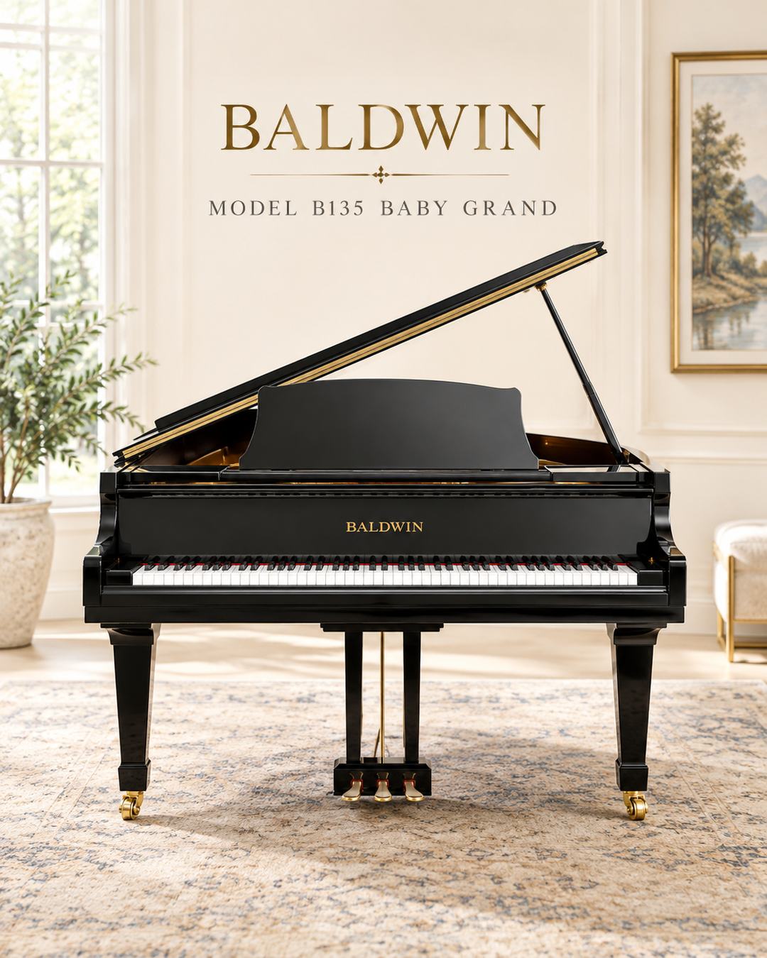 Baldwin Baby Grand Piano | Model B151 | 5&