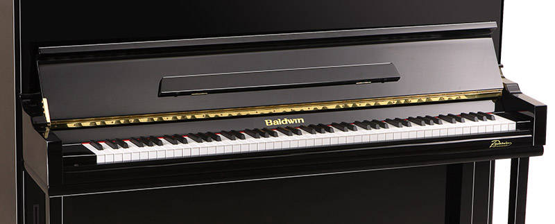 Baldwin Studio Upright Piano | Model E-1 | Polished Ebony