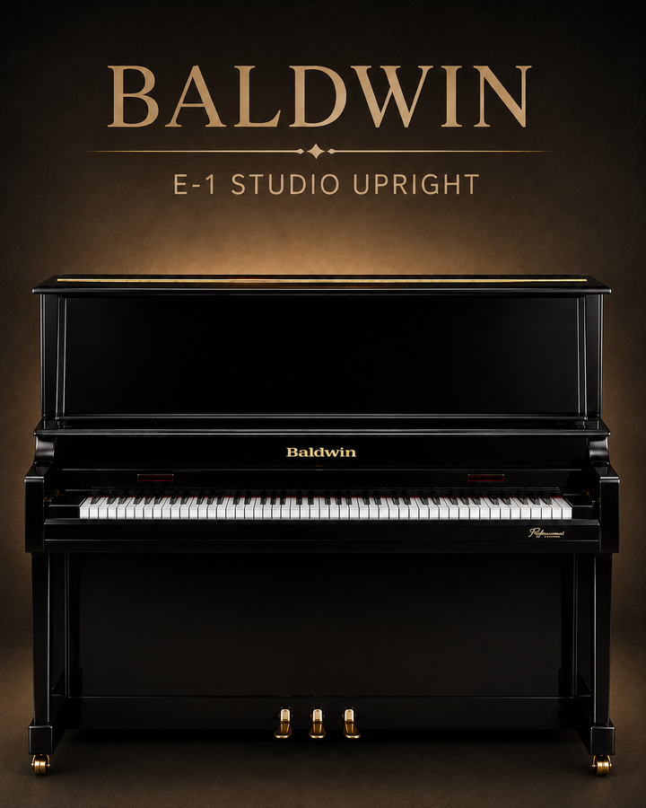 Baldwin Studio Upright Model E-1 Ebony 