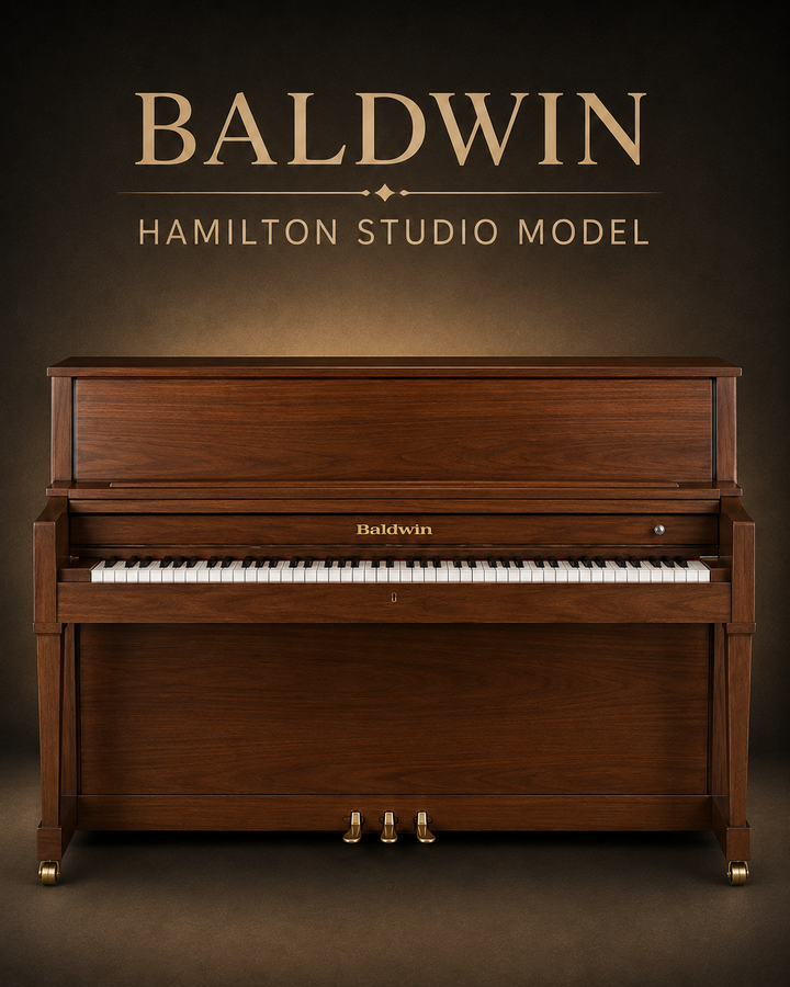 Baldwin Studio Front facing view Walnut