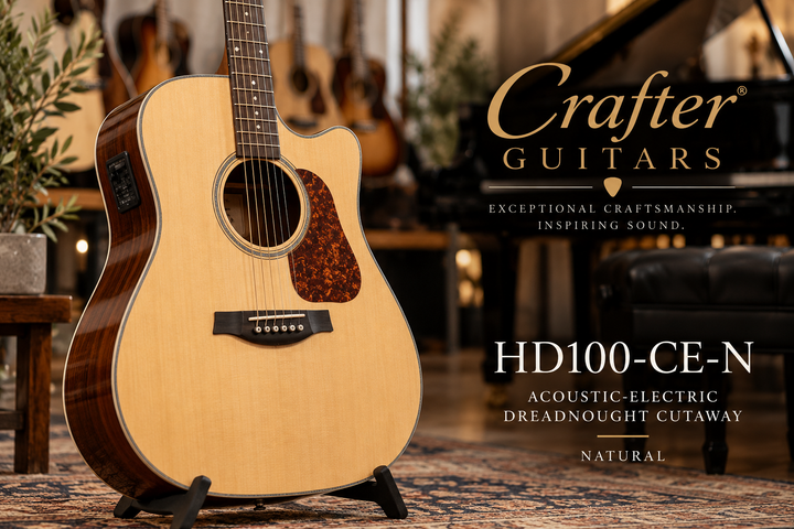 Crafter Acousit Electric Guitar HD100-CE-N in Showroom