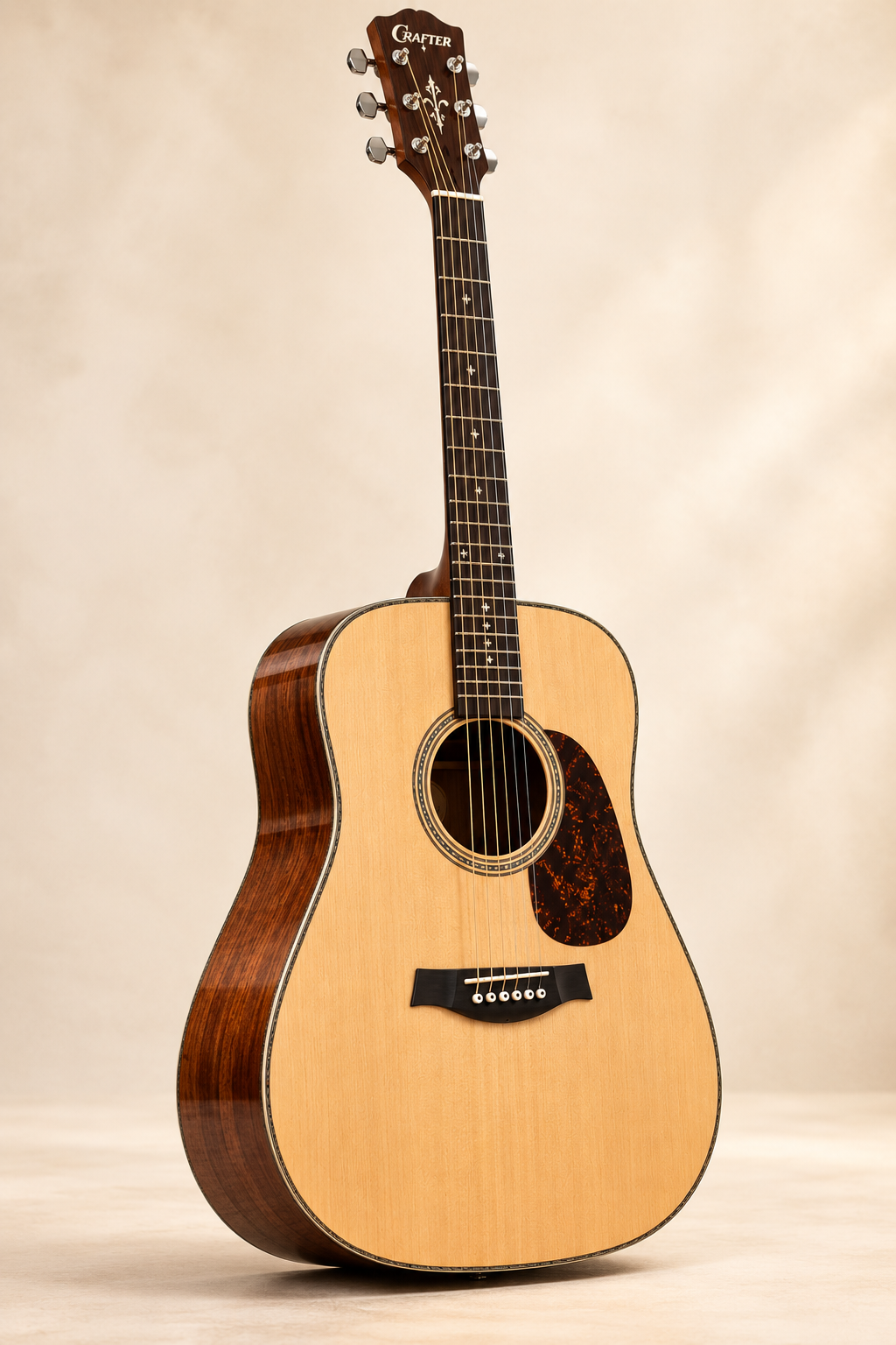 Crafter HD100-N Dreadnought Acoustic Guitar – Natural