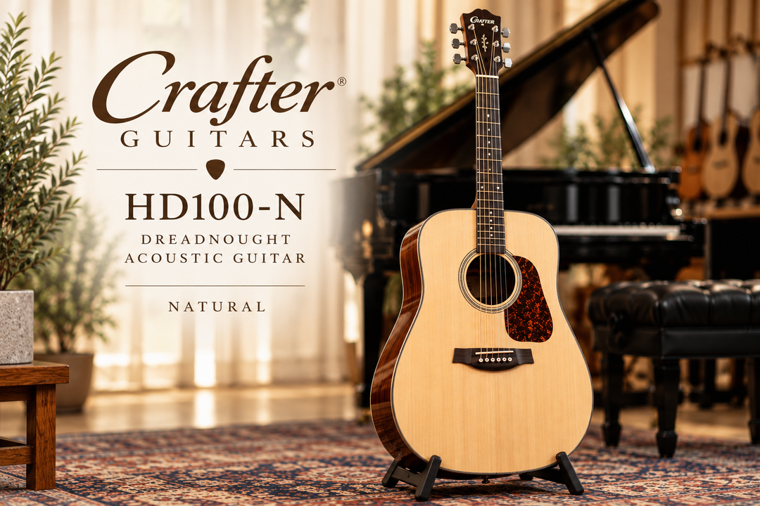 Crafter HD100-N Dreadnought Acoustic Guitar – Natural