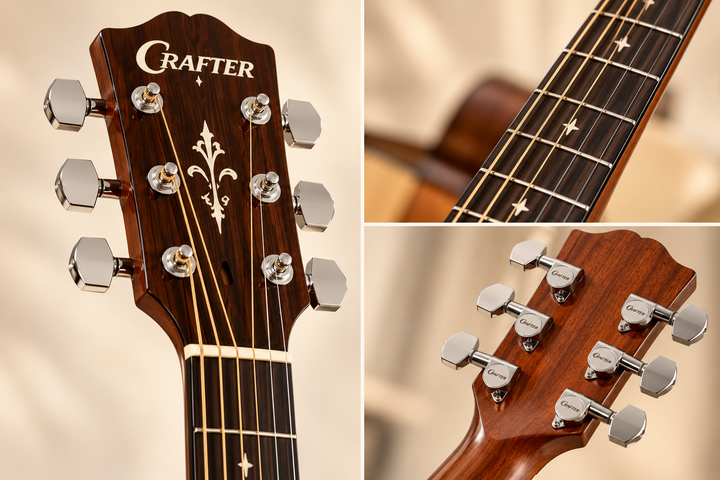 Crafter HD100-N Dreadnought Acoustic Guitar – Natural