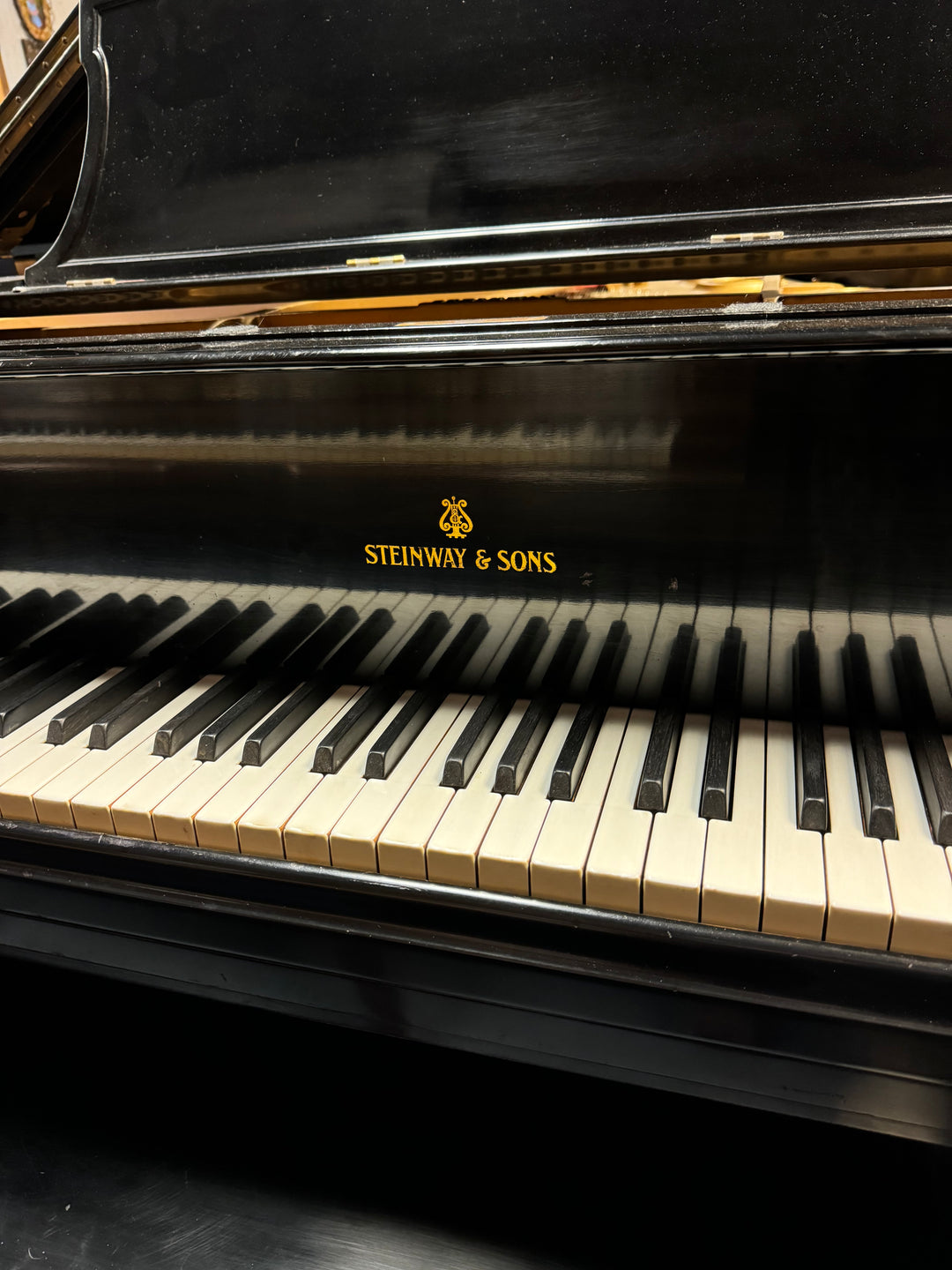 Steinway &amp; Sons Grand Piano-Model L-Restoration-Ebony Satin Finish