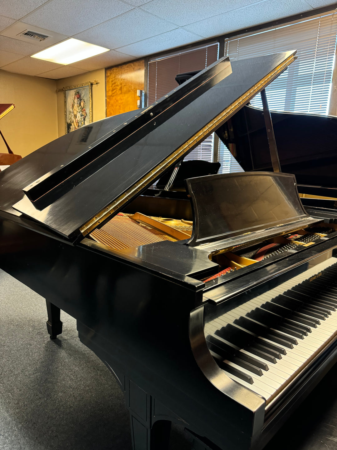 Steinway &amp; Sons Grand Piano-Model L-Restoration-Ebony Satin Finish