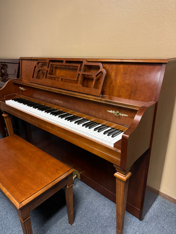 Yamaha Console Decorator Upright Piano-Model M500H-Walnut Finish-Gallery