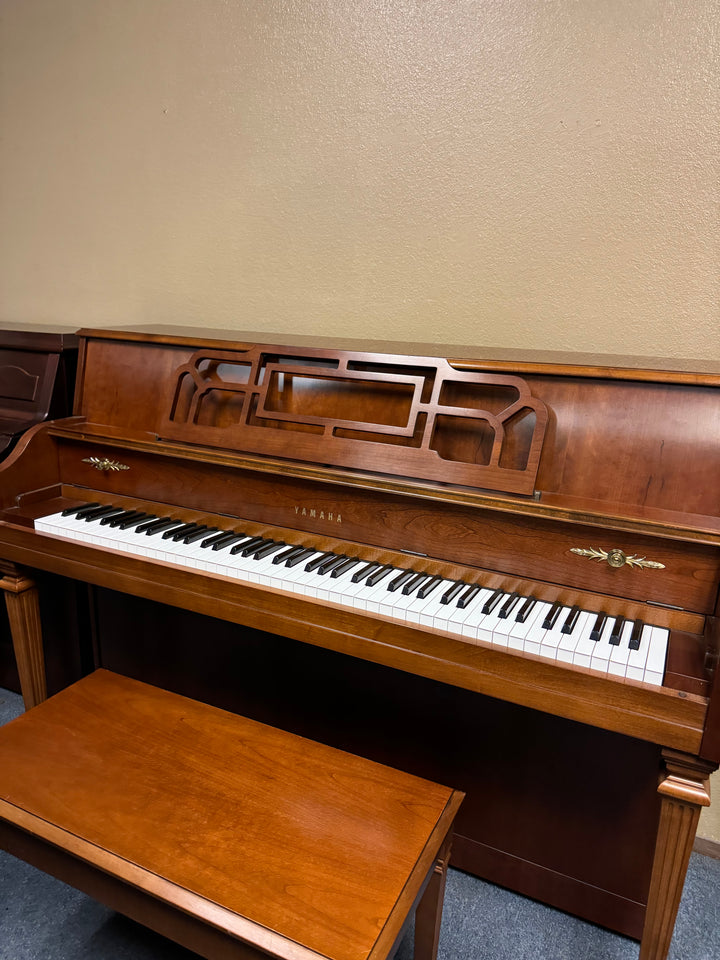 Yamaha Console Decorator Upright Piano-Model M500H-Walnut Finish-Gallery