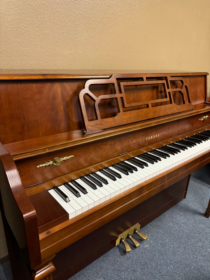 Yamaha Console Decorator Upright Piano-Model M500H-Walnut Finish-Gallery