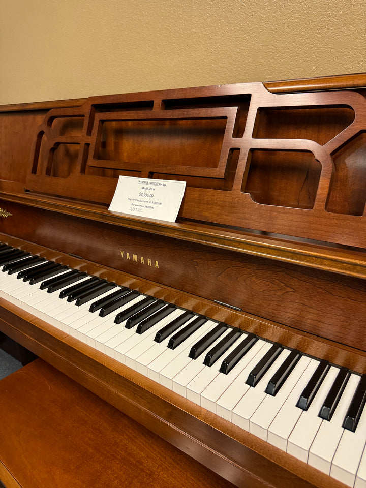 Yamaha Console Decorator Upright Piano-Model M500H-Walnut Finish-Gallery