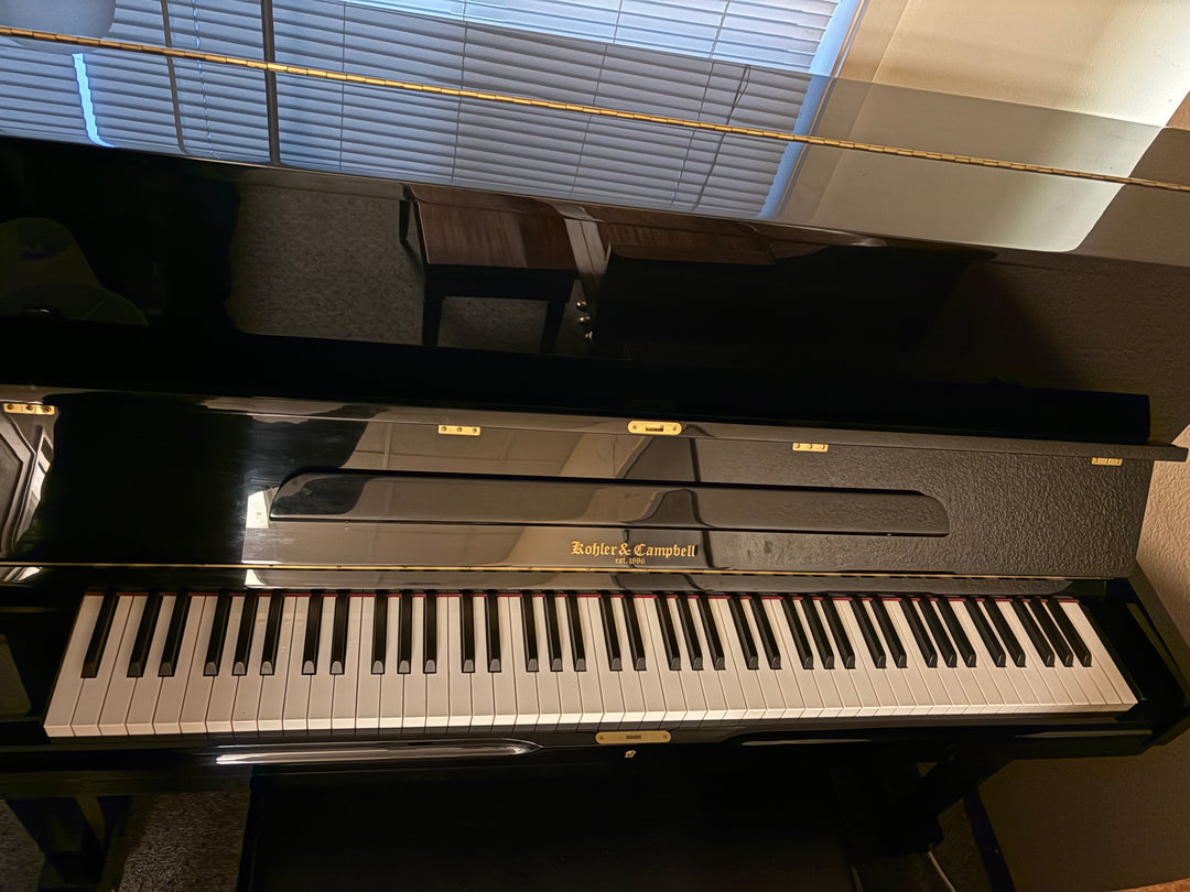 Kohler &amp; Campbell Studio Upright Piano – Model SKV48S - Ebony - Gallery