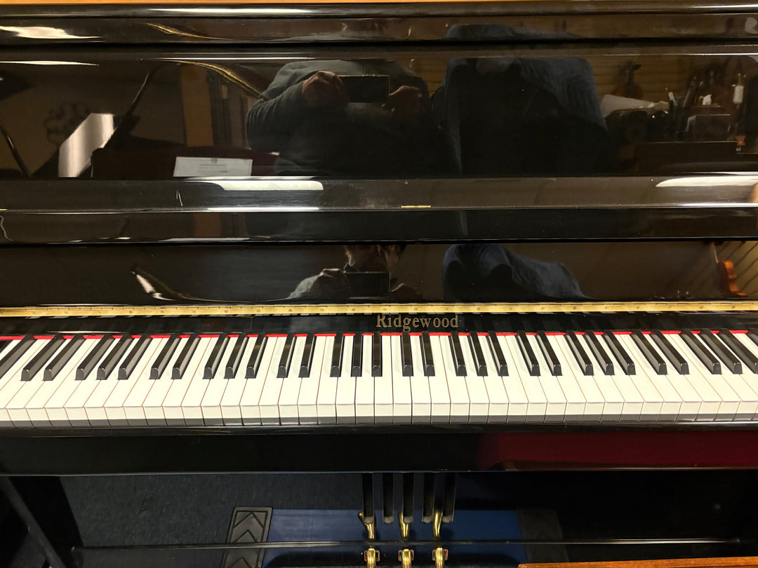 RIDGEWOOD STUDIO UPRIGHT PIANO – 44″ | EBONY POLISH