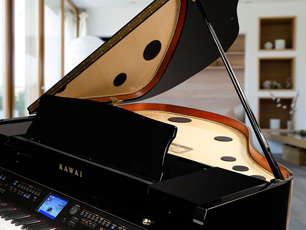 Kawai Digital Piano-Ebony-Hybrid Model CP200-5&