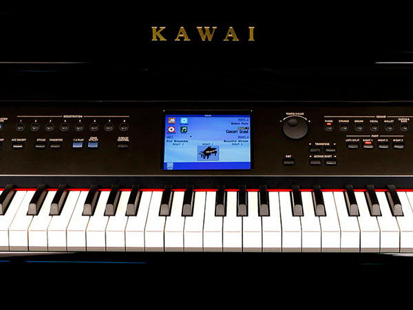 Kawai Digital Piano-Ebony-Hybrid Model CP200-5&