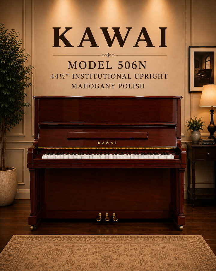 Kawai 506N Upright Piano| Model 506N | Mahogany Satin | 2005