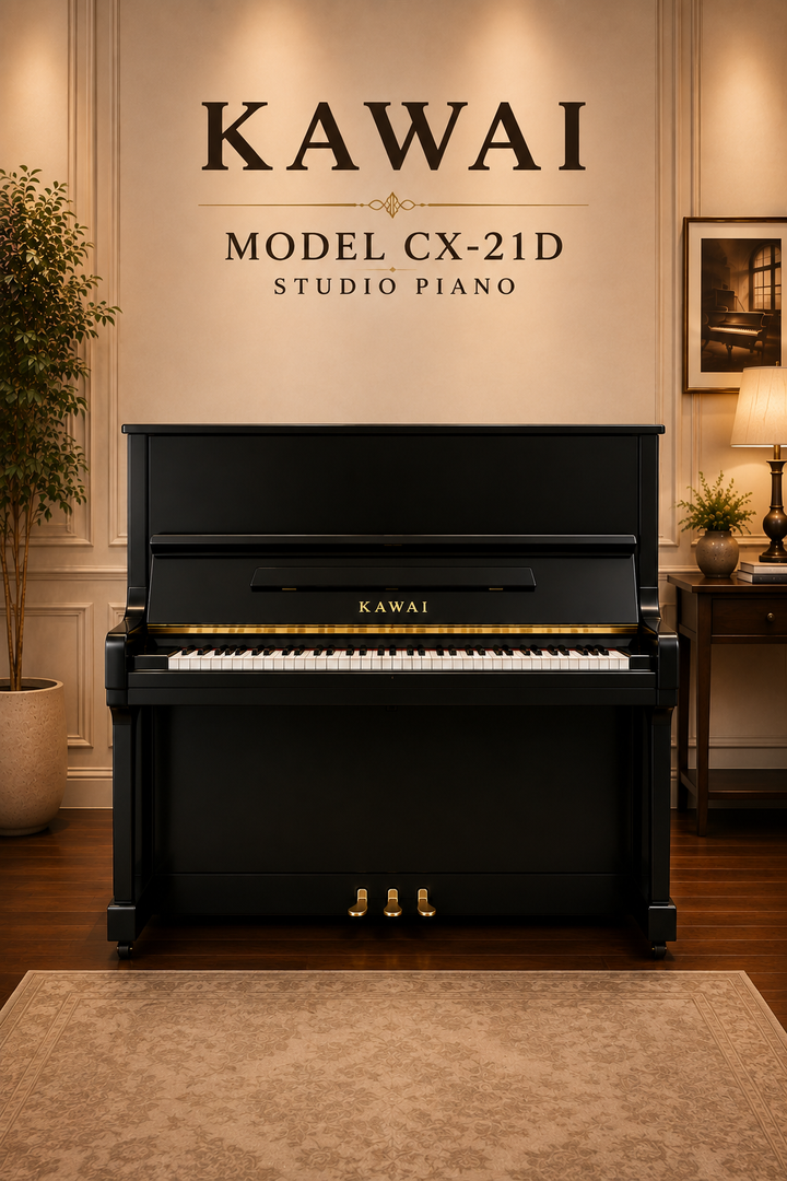 Kawai Model CX-21D Ebony Front View