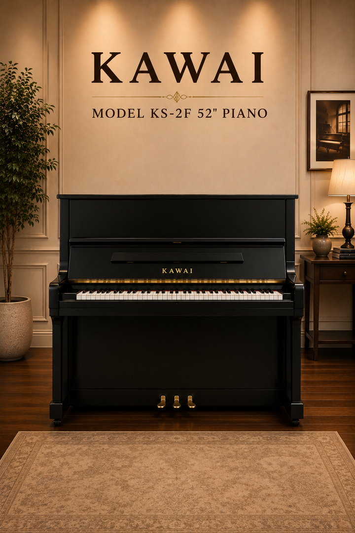Kawai KS2F Upright Piano | 50" | Ebony Polish | Made in Japan