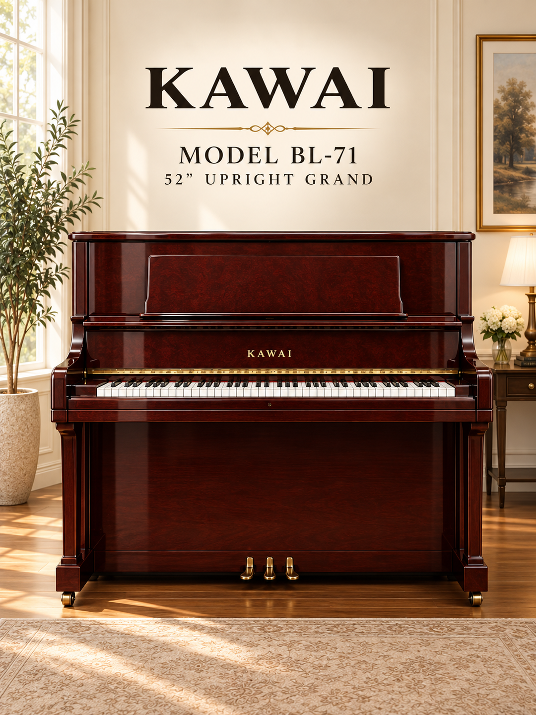 Kawai BL-71 Upright in Showroom