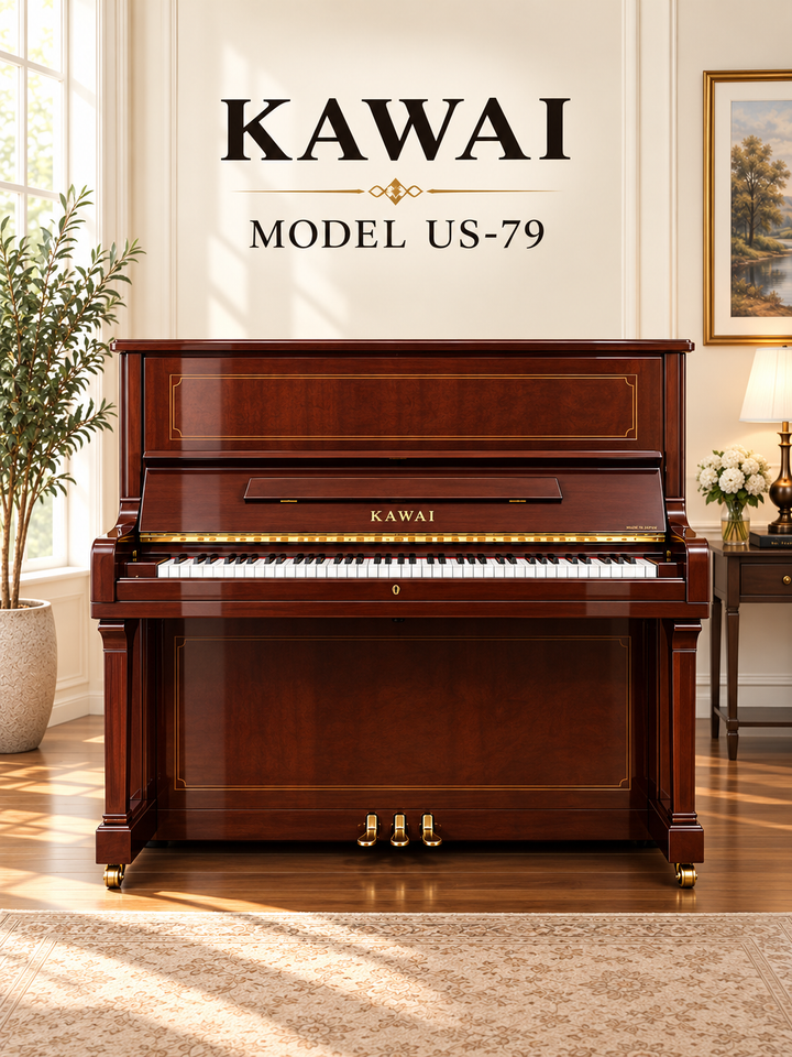 Kawai Professional Upright Walnut Finish Front View
