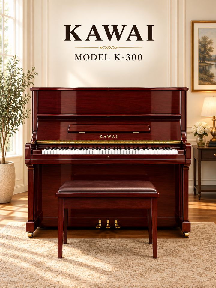 Kawai Professional Upright in Luxury Showroom
