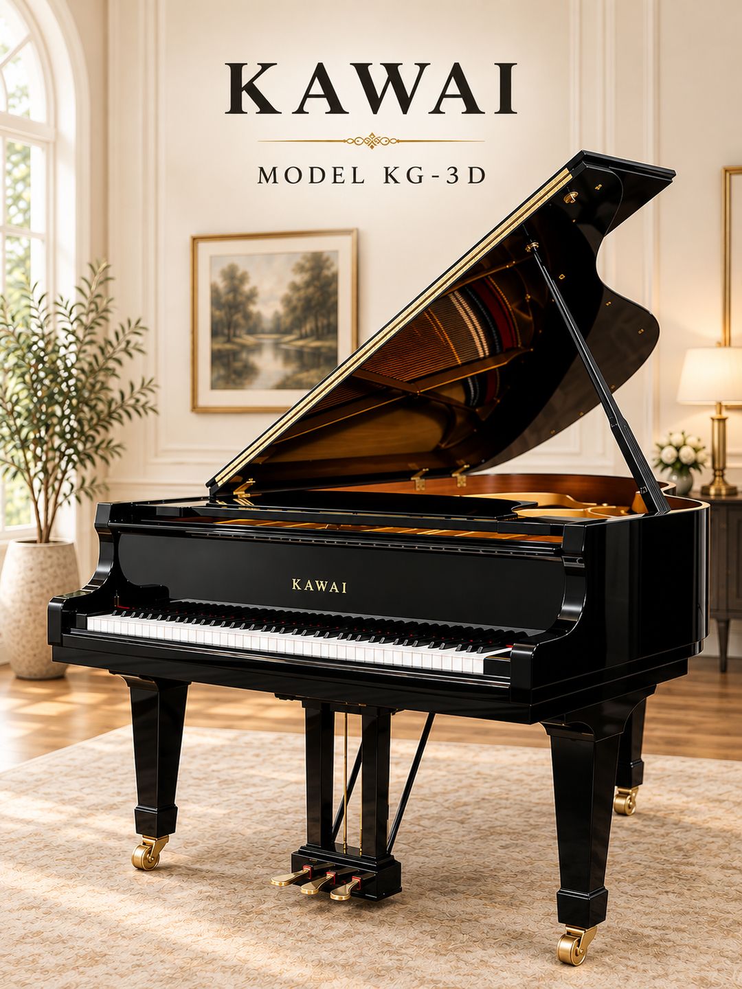 Kawai Grand Piano in Washington Pianos Showrom