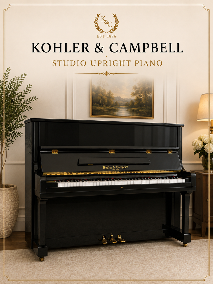 Kohler &amp; Campbell Studio Upright Ebony Front View