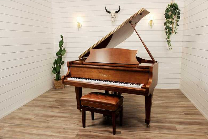 Sherman Clay Baby Grand Piano-Model SDG1-Burled Walnut