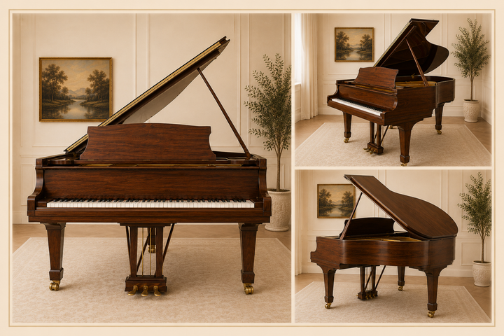 Steinway Baby Grand Piano, Model M-Restored-Wanut Finish