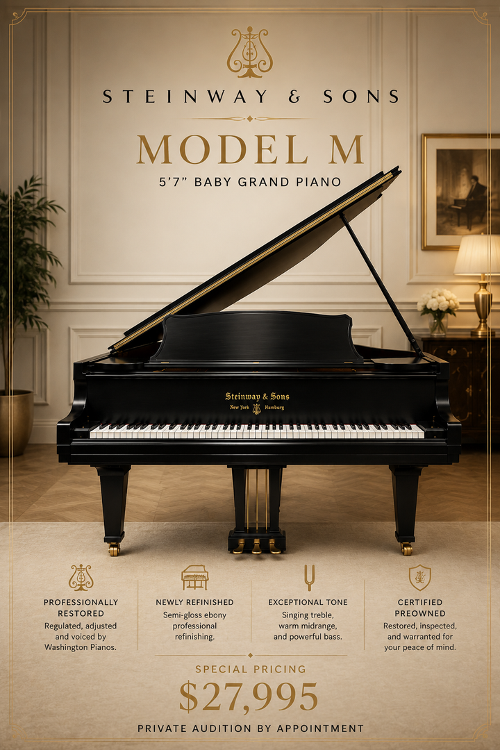 Steinway &amp; Sons Baby Grand Piano | Model M