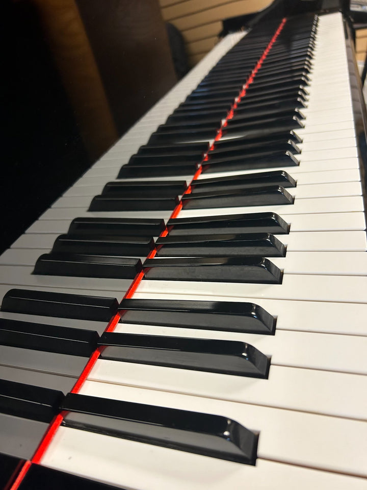 Wyman Upright Grand Piano, Model WV132, High Polished Ebony, Gallery