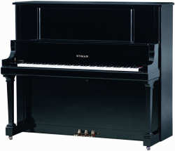 Wyman Upright Grand Piano, Model WV132, High Polished Ebony, Gallery