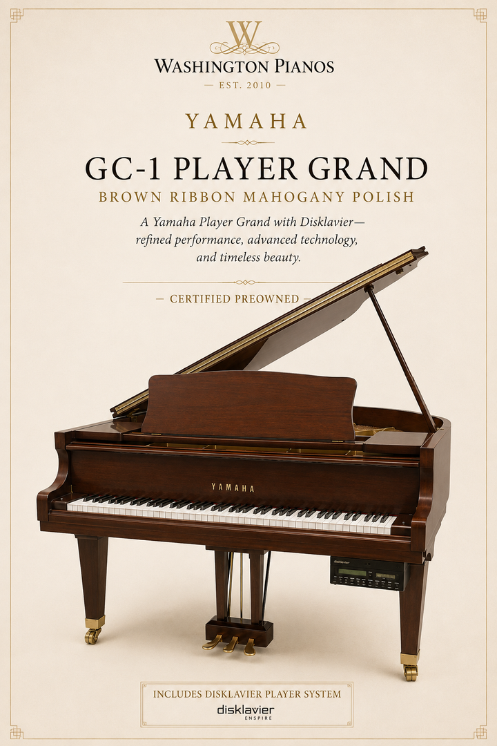 Yamaha GC1 Baby Grand Piano | with Disklavier Player System