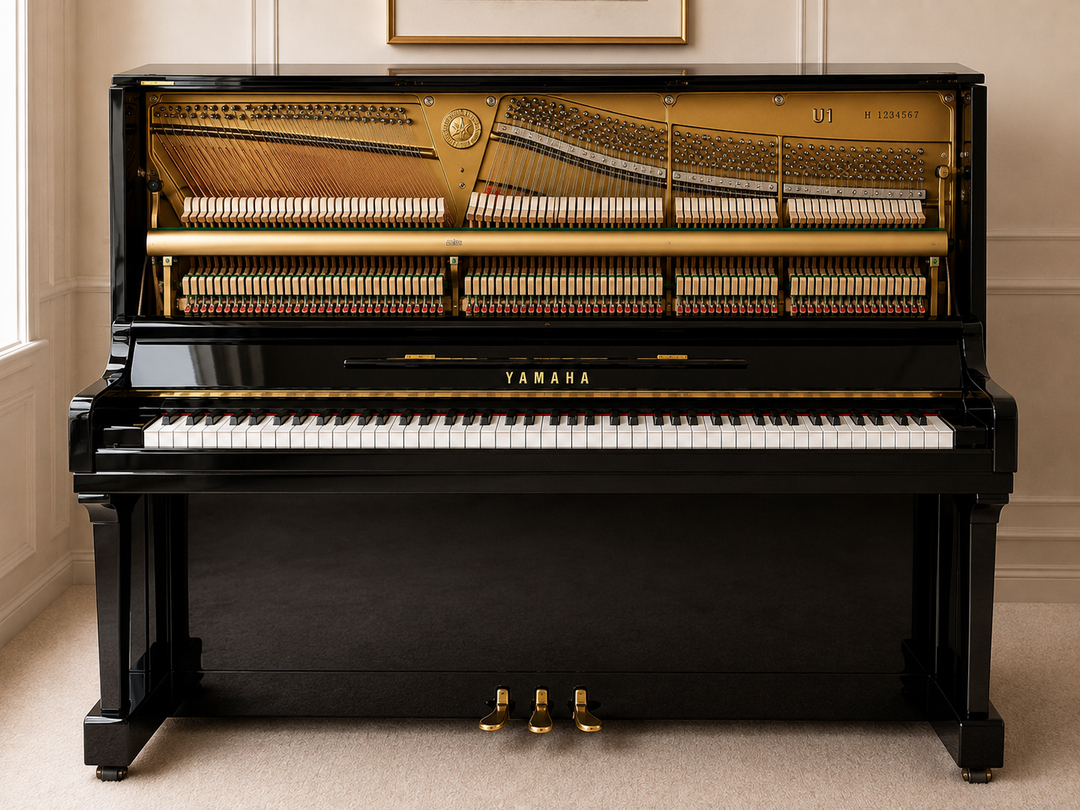 Yamaha Studio Upright Piano – Model U1 - Ebony Polish