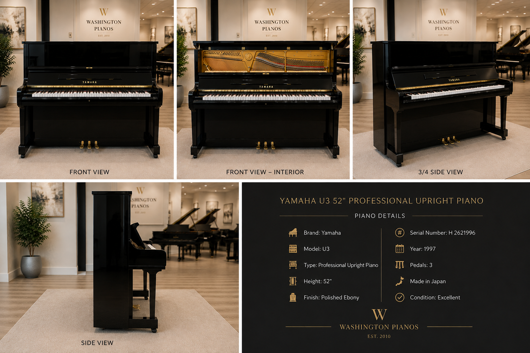 Yamaha Professional Upright Piano-Model U3-Ebony Polish-Gallery