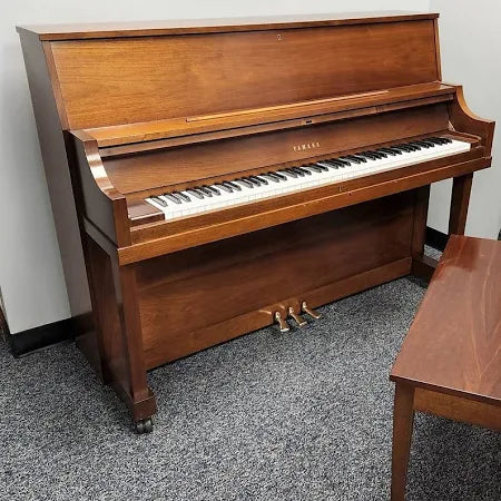 Side View of Yamaha P22 Walnut Satin Finish