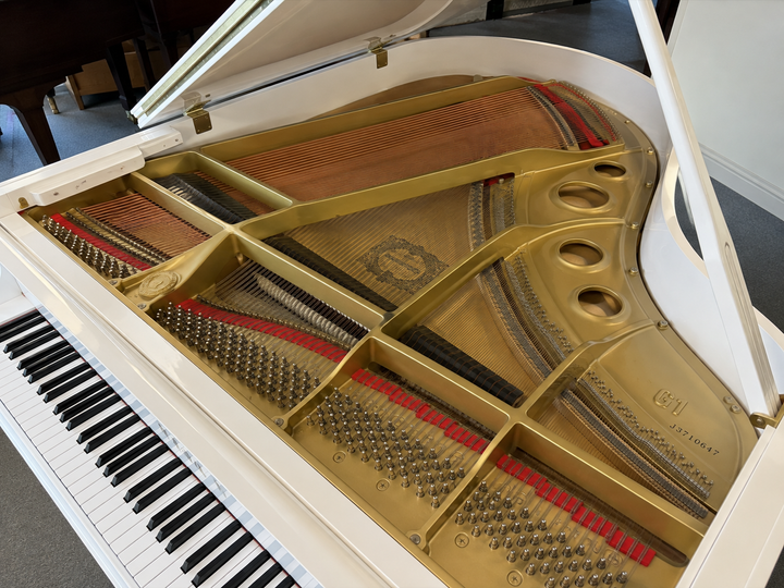 Yamaha G1 Baby Grand Piano | Polished White | Certified Preowned